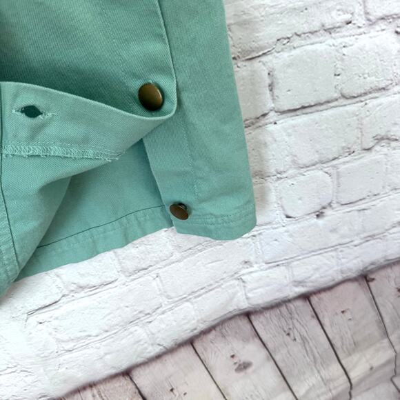 VTG Mandal Bay Wms S Green Sleeveless Jumper Dress Embroidered Garden Theme - Picture 7 of 13